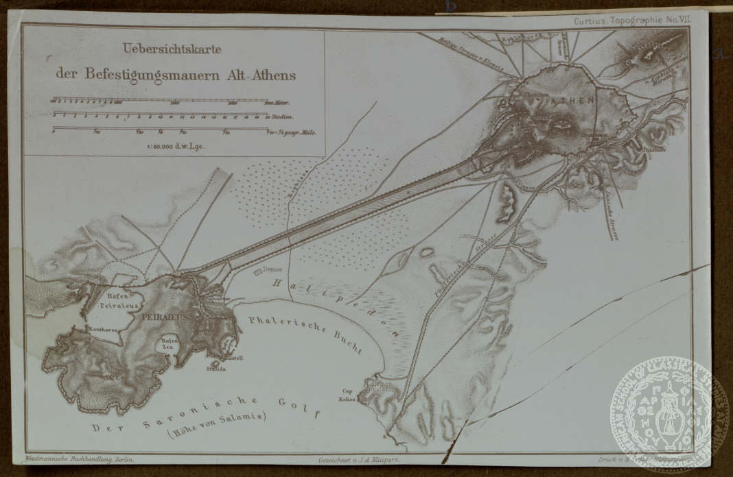 Uebersichtskarte der Befestigungsmannern Alt Athens…